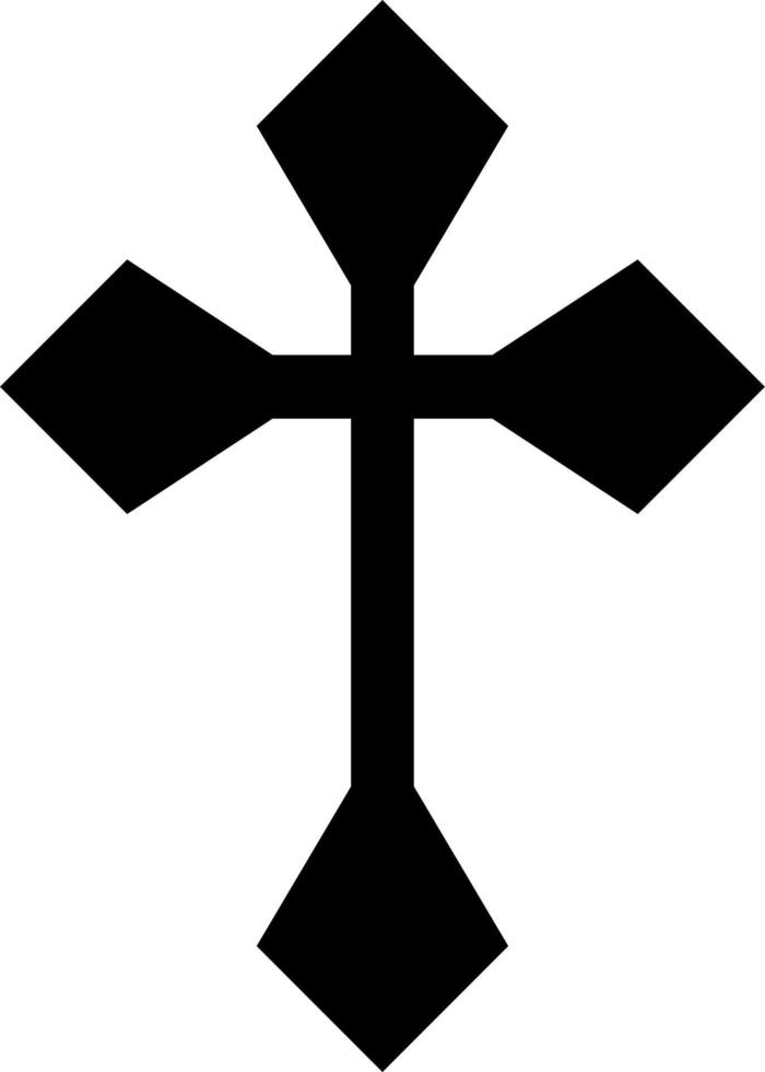 vector de cruz negra