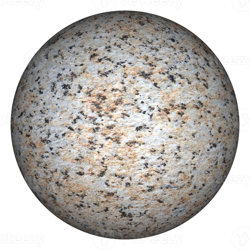 grey stone sphere transparent background png