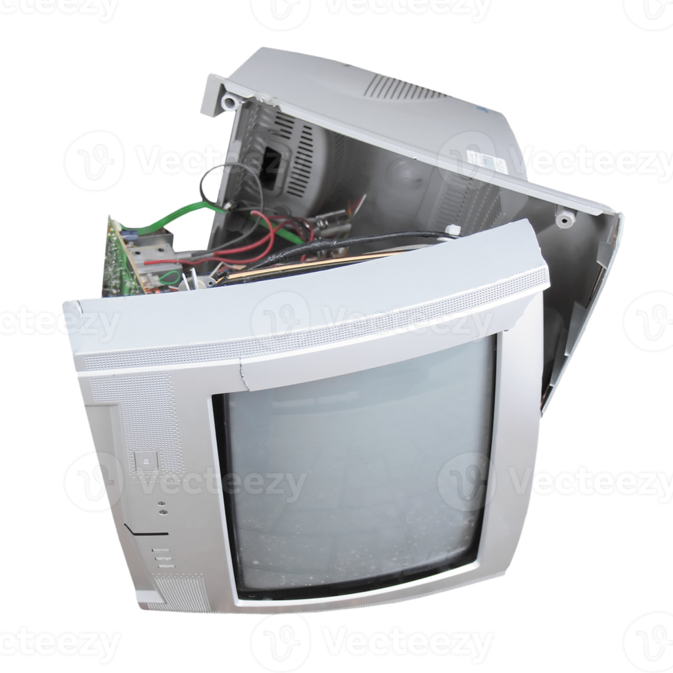 Old TV set transparent PNG