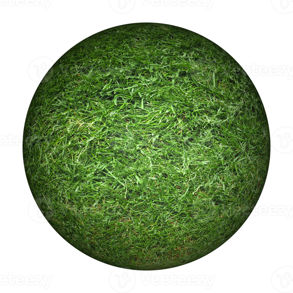 green grass sphere transparent background png