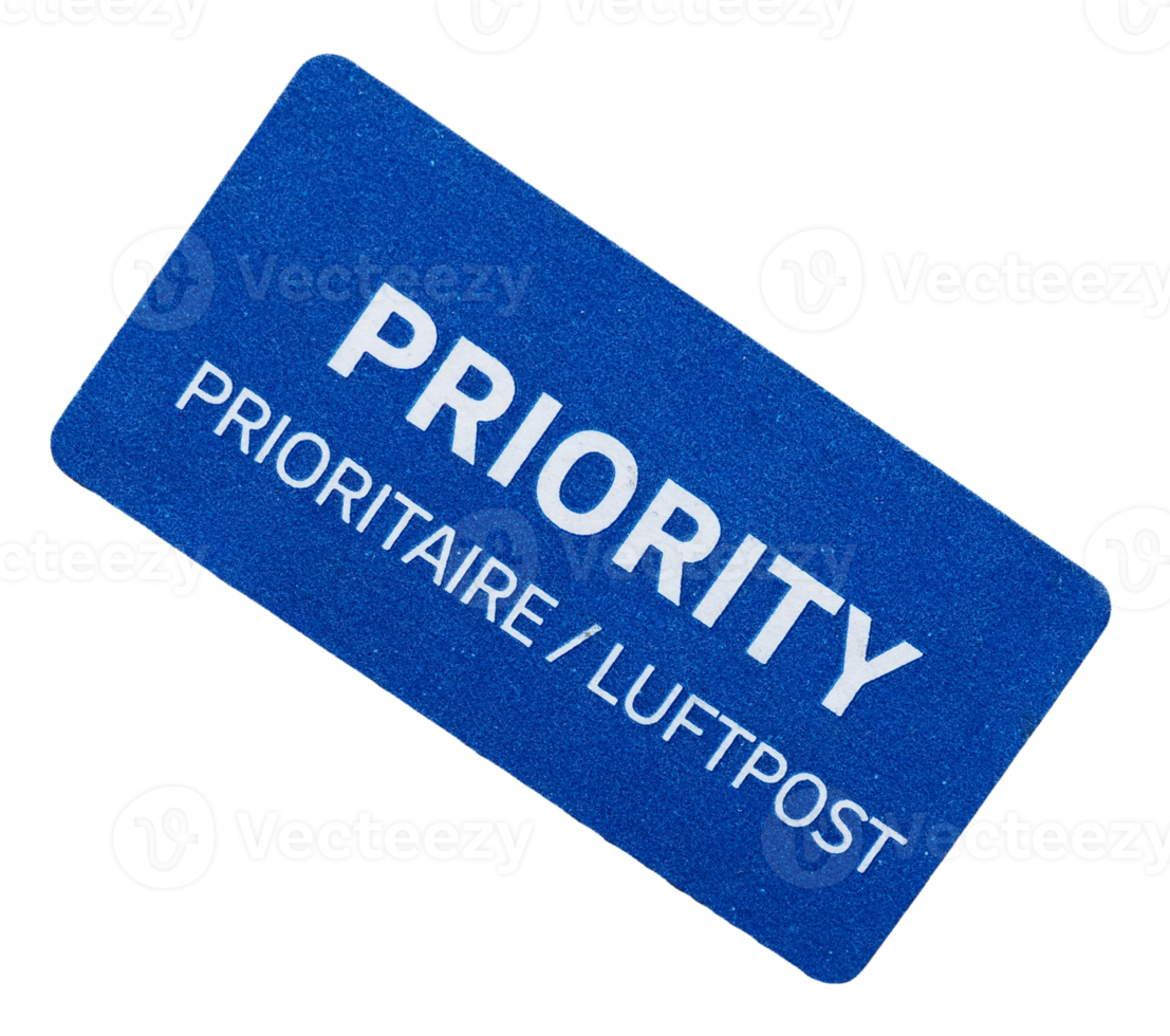 Priority Mail Label transparentes Png