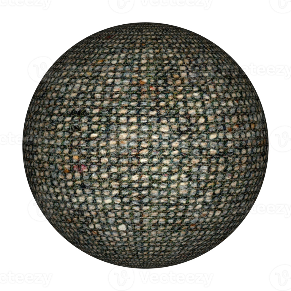 brown wool fabric sphere transparent background png