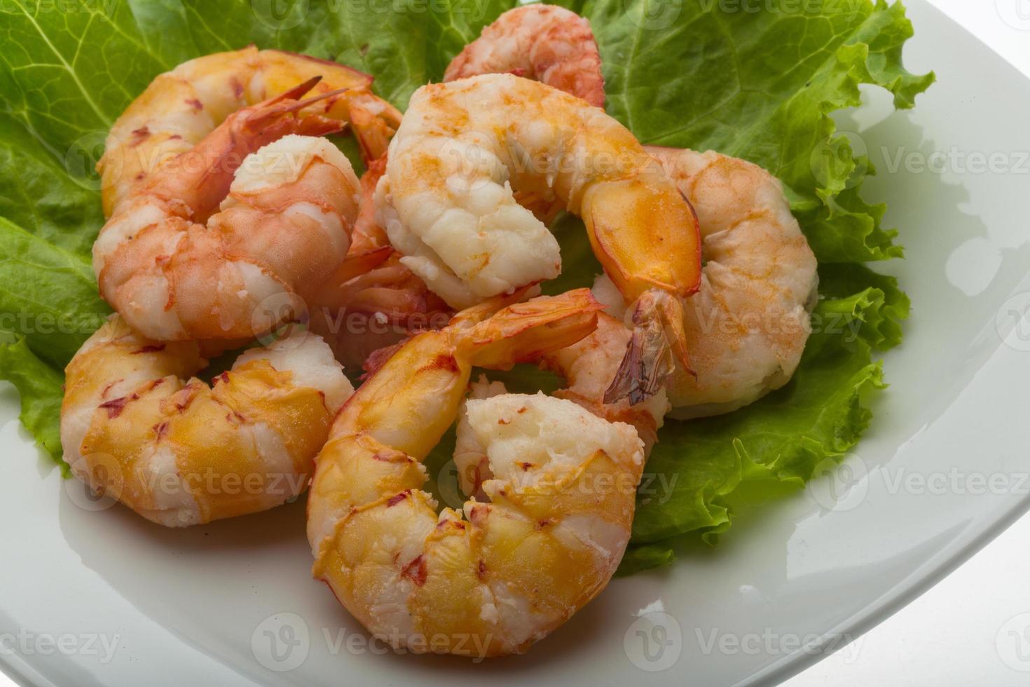 Unshelled king prawn photo