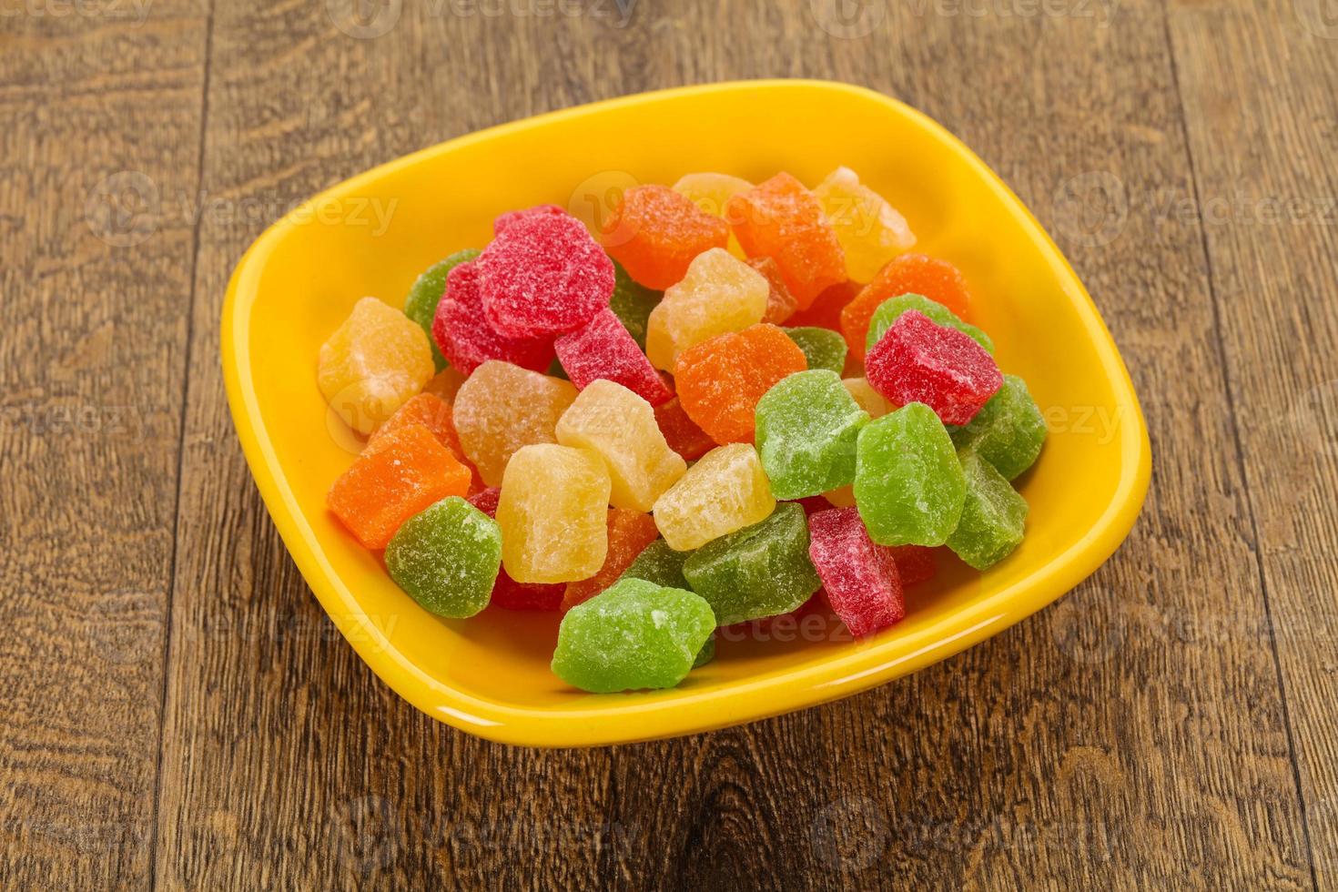Sweet candied fruit photo