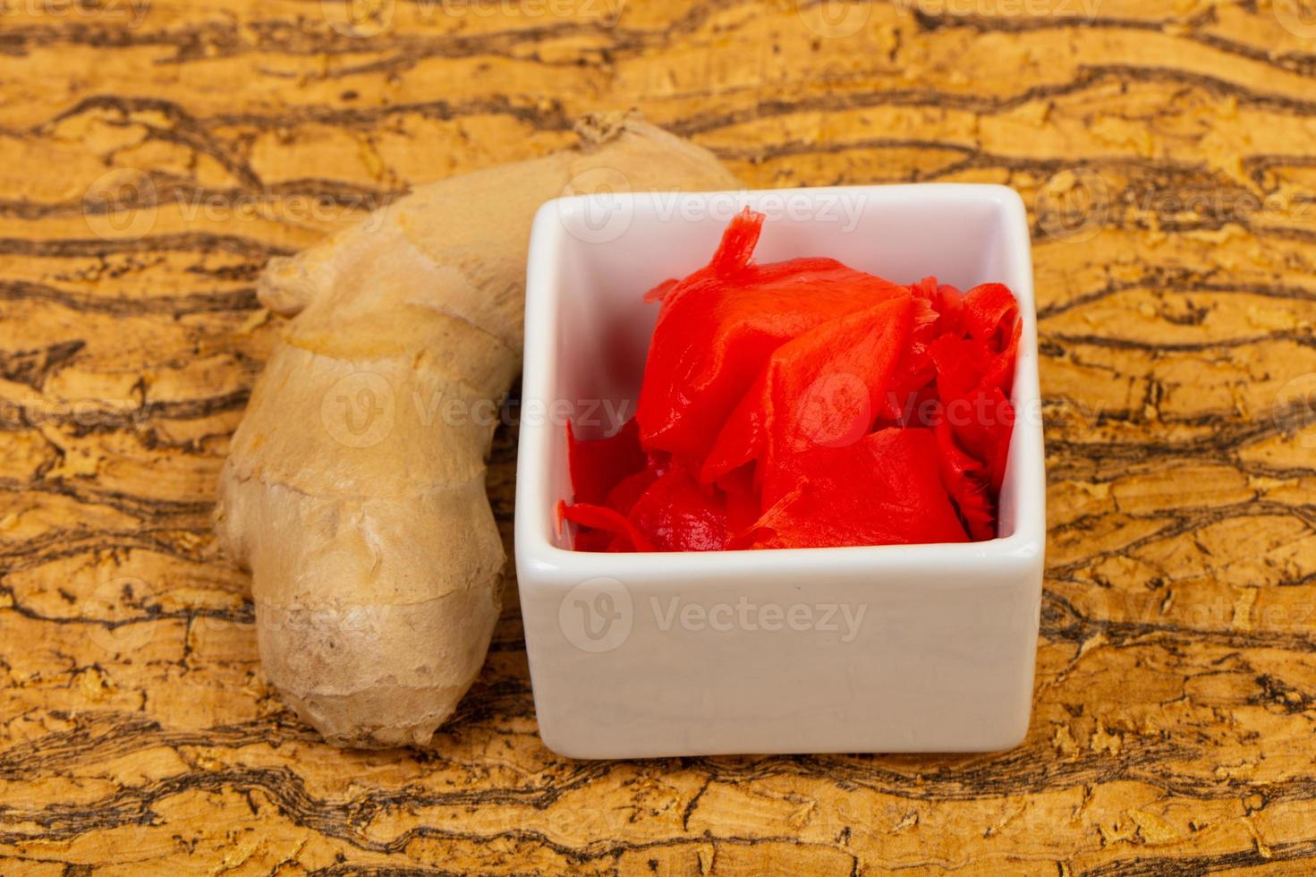 Pickled Ginger in the bowl photo