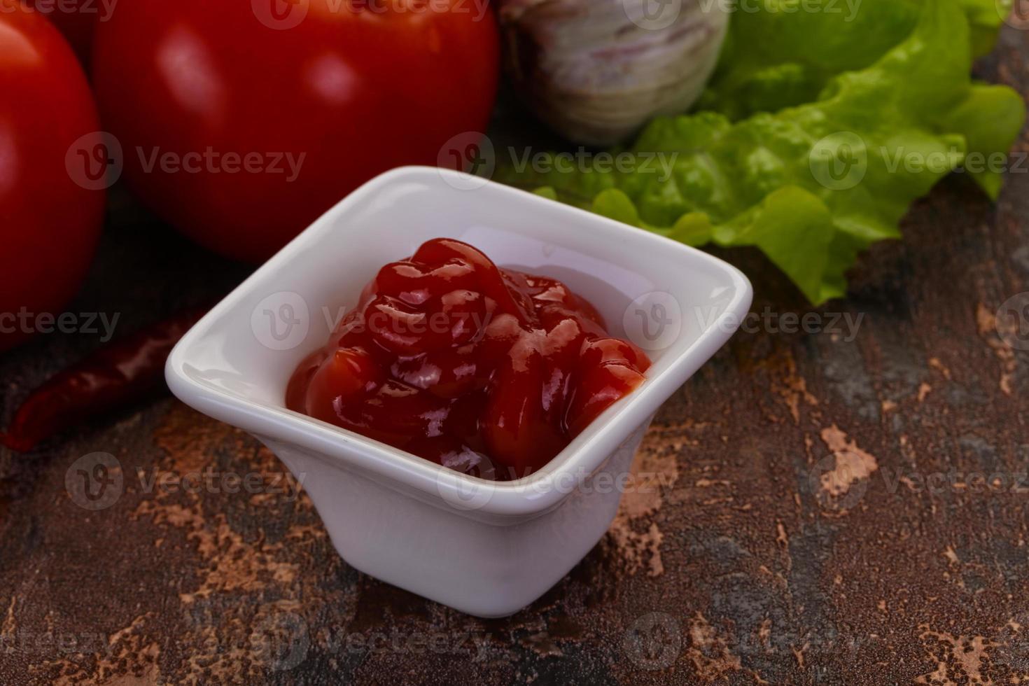 Tomato ketchup sauce photo