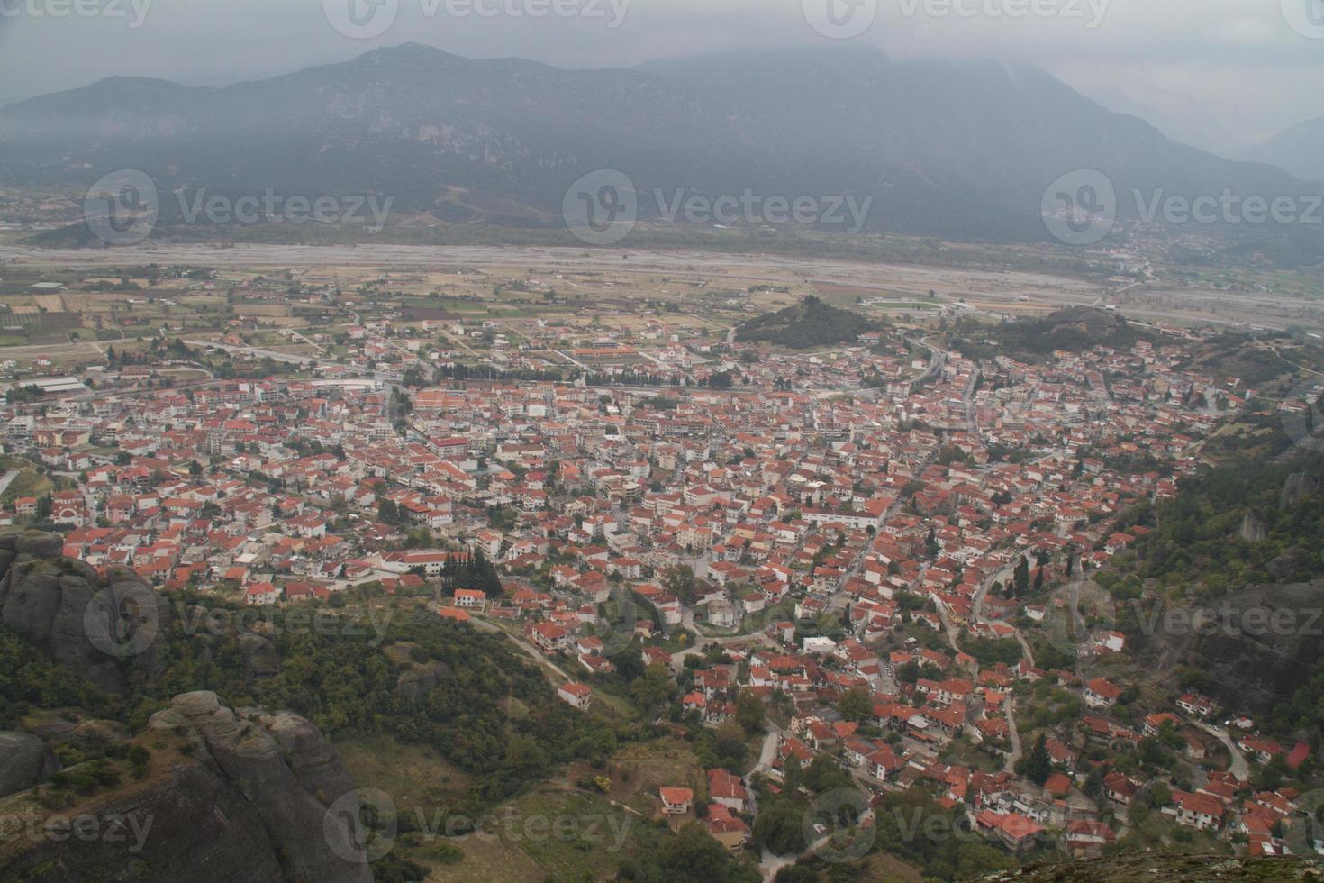 Kastraki village near Meteora in Greece photo