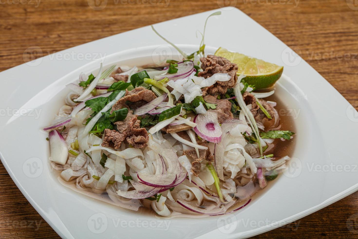Vietnamese cuisine - Pho Bo soup photo