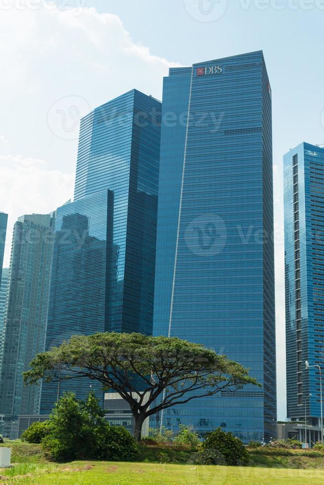 Buildings in Singapore skyline photo