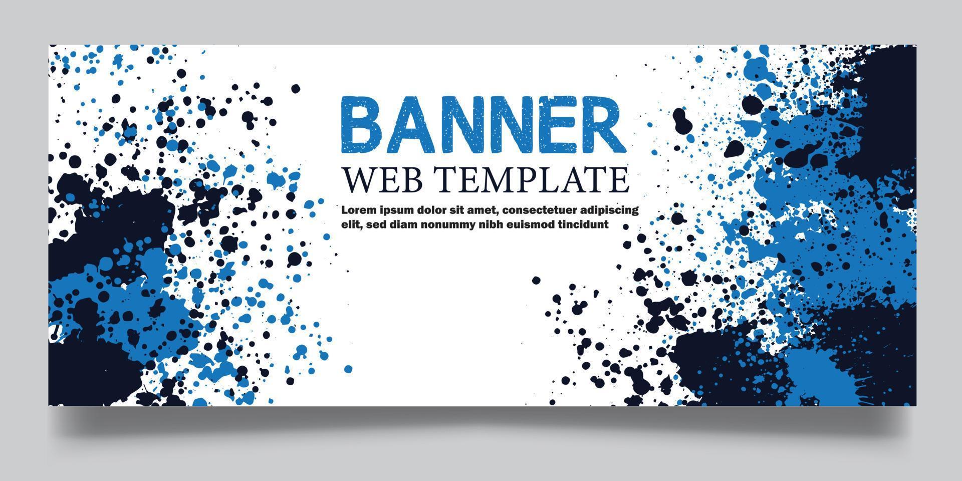 Web banner poster template for business and finance vector