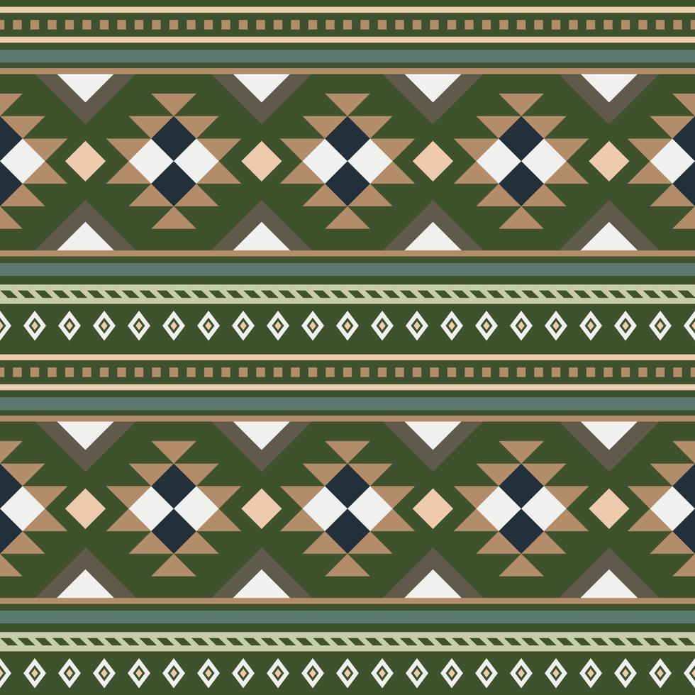 Geometric Vector Seamless Pattern In Ethnic Style. Textile Printing, Mexican Style. For Website Background, Wrapping Paper And Fabric Design.