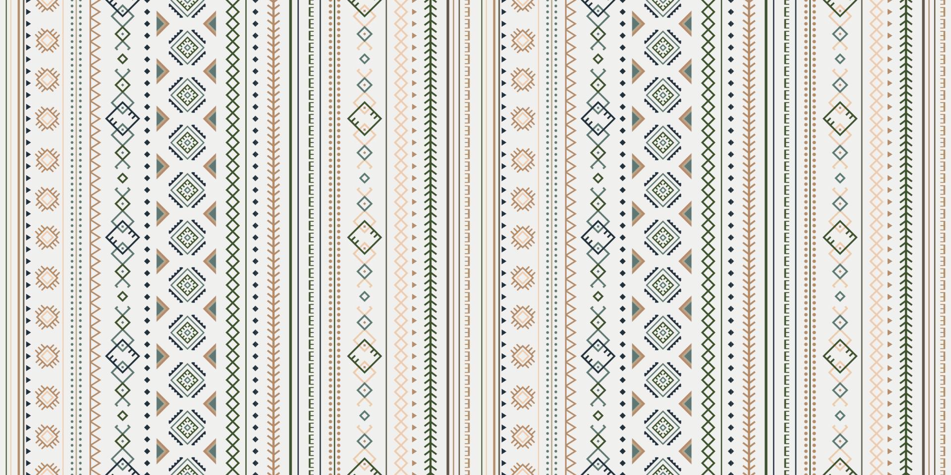 patrón geométrico vectorial sin costuras. dibujo étnico tribal vintage. papel tapiz, diseño de telas, tela, papel, empaques, postales. vector