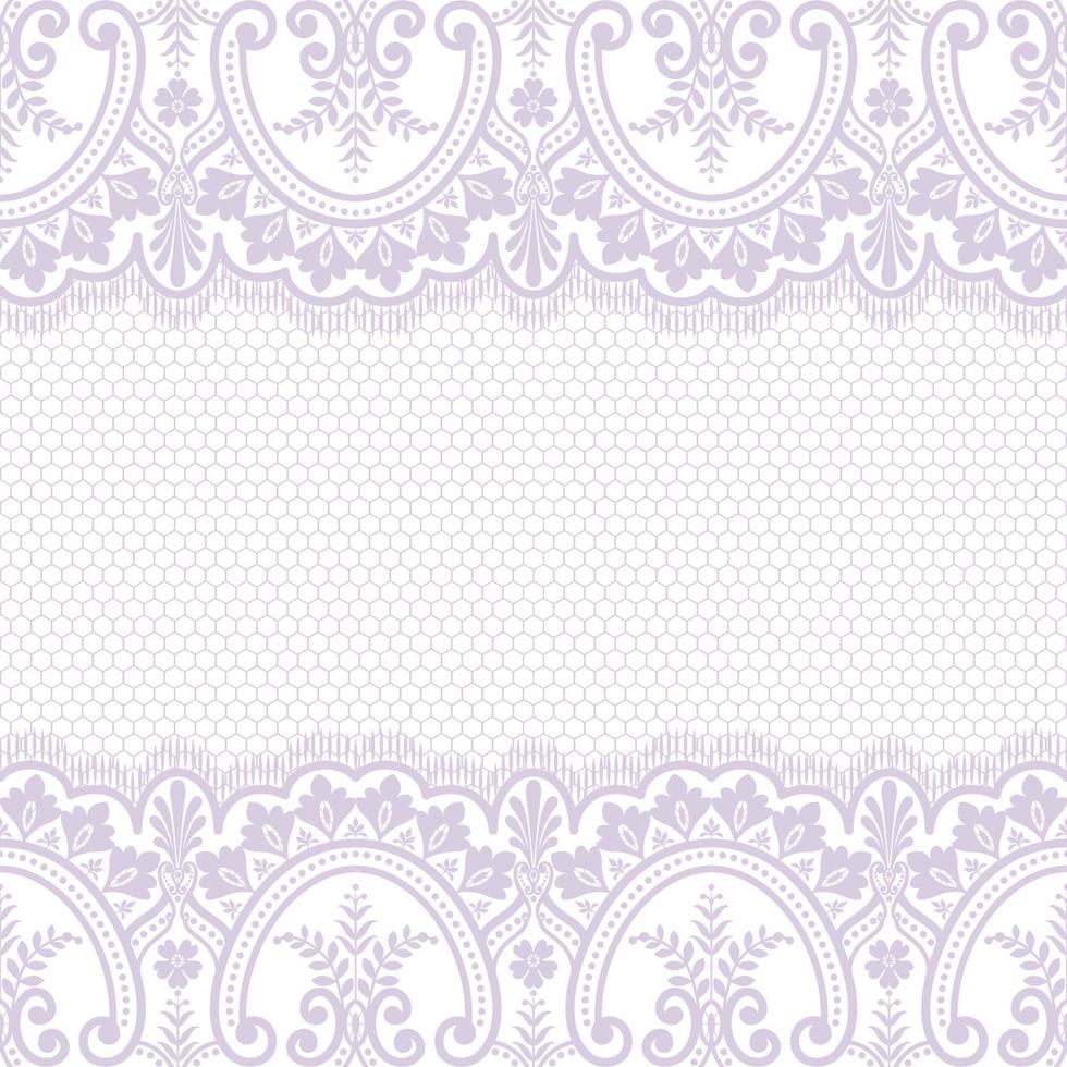 Seamless flower lace pattern vector