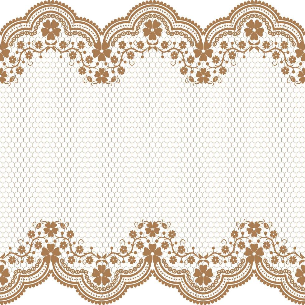 Seamless flower lace pattern vector