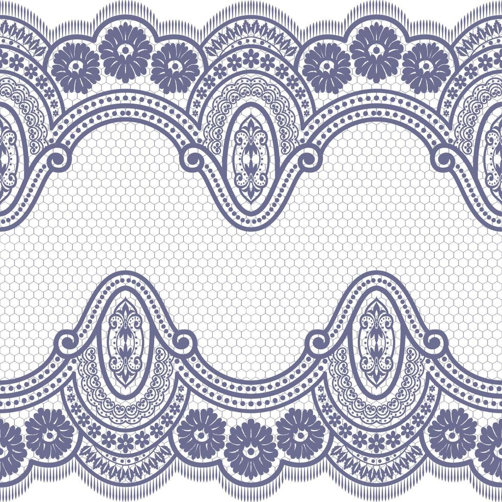 Seamless flower lace pattern vector