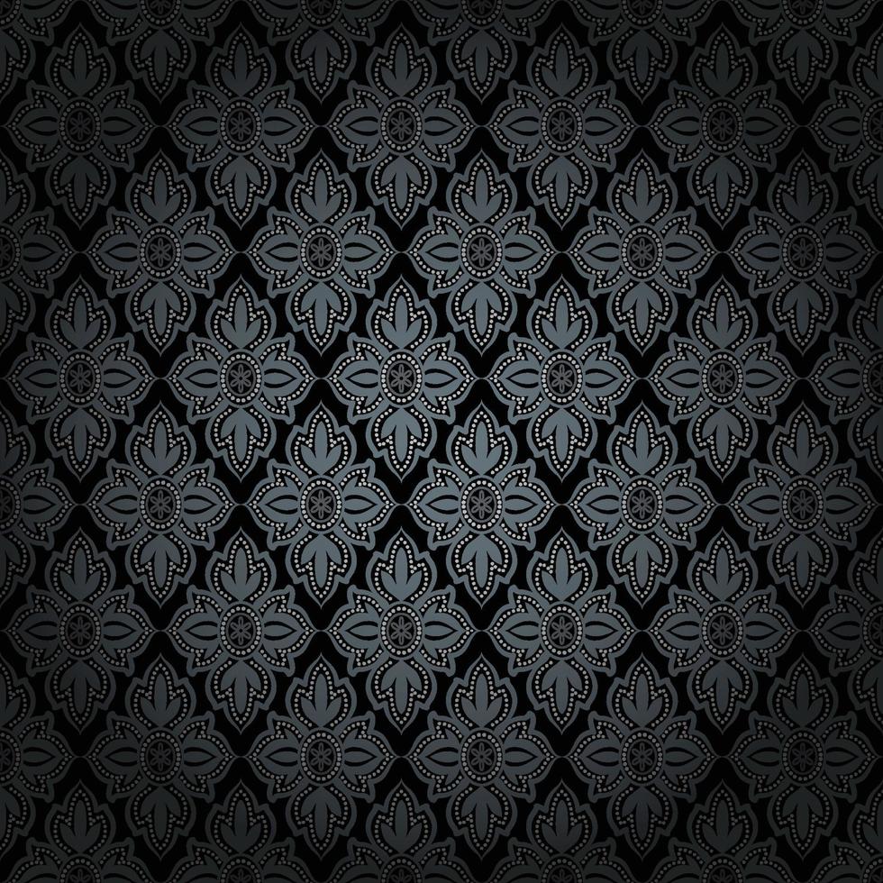 Seamless damask pattern vector