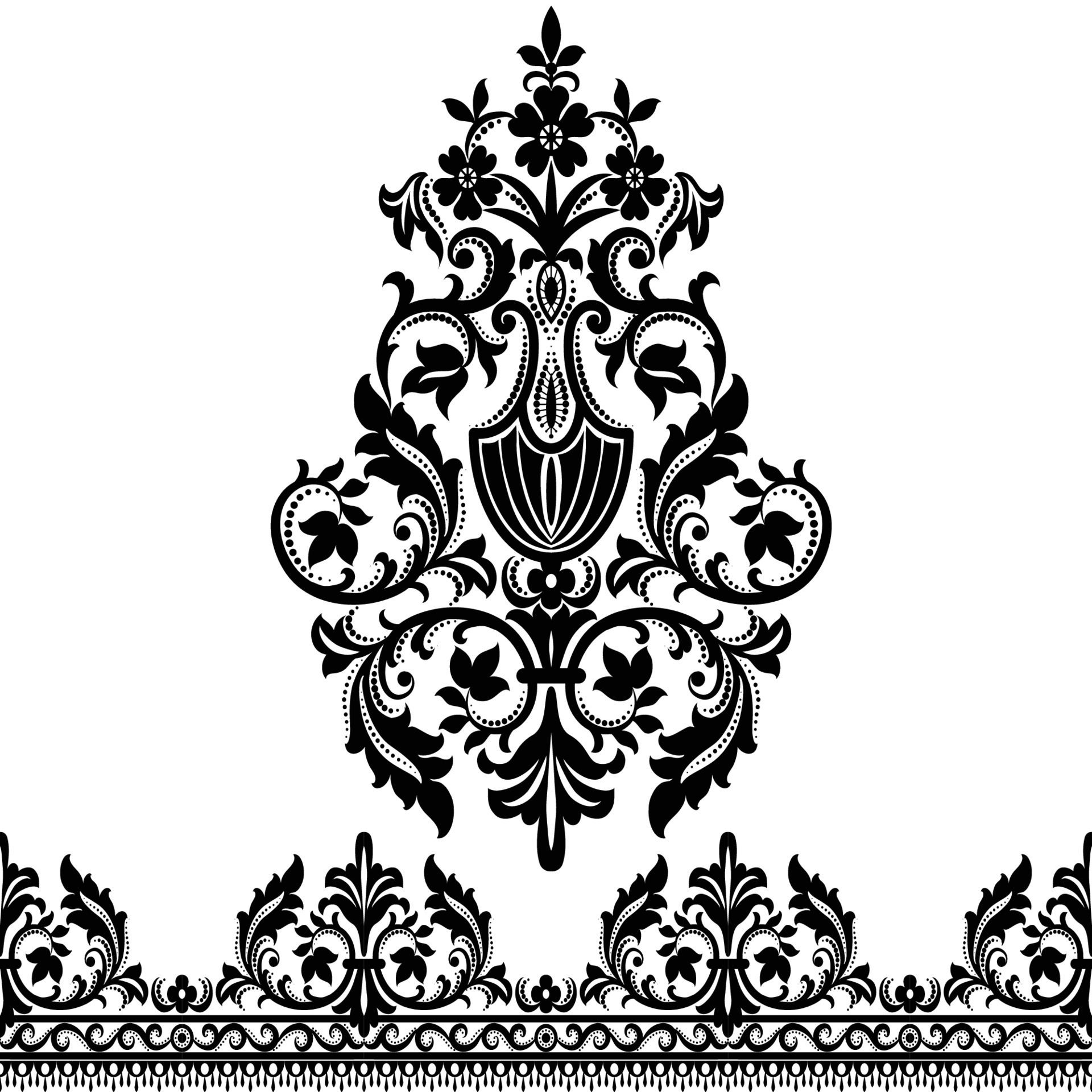 Seamless damask pattern 8543649 Vector Art at Vecteezy