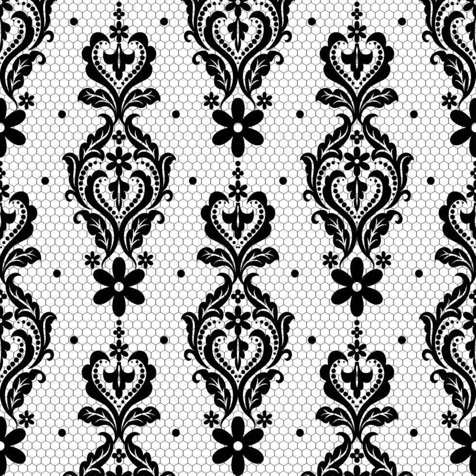 Vector vintage damask pattern design