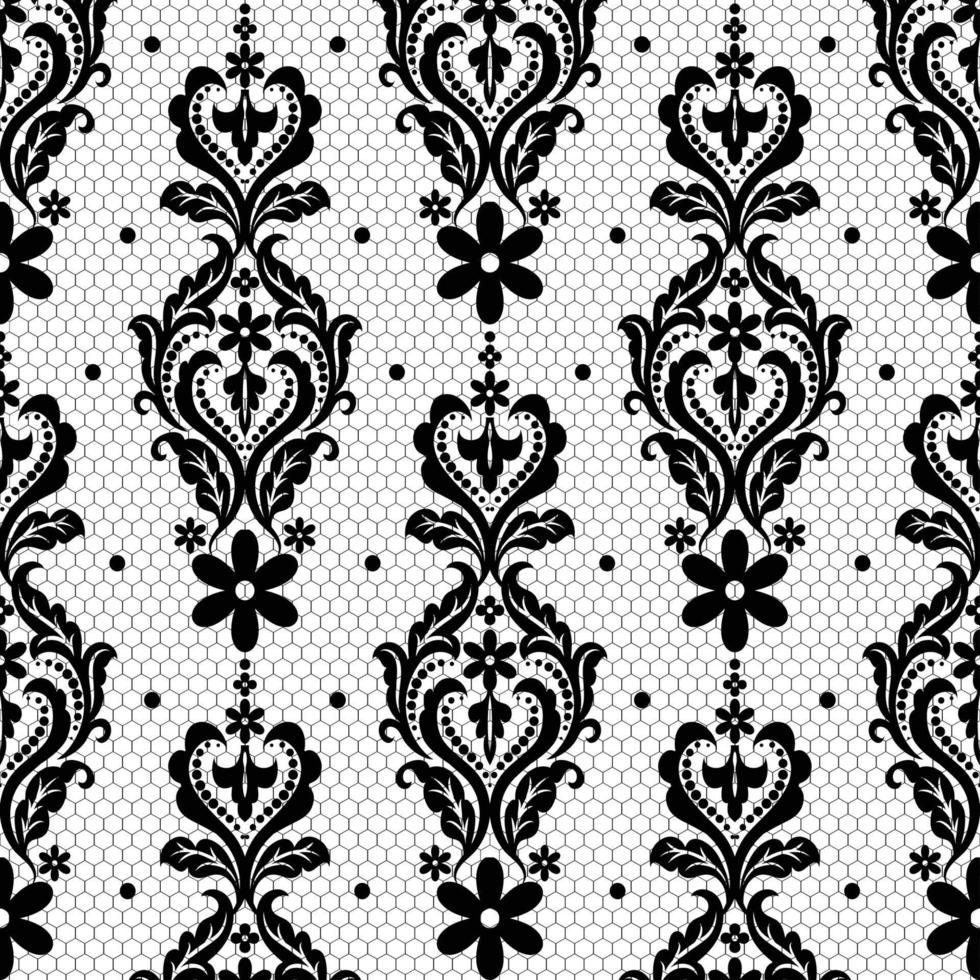 Vector vintage damask pattern design