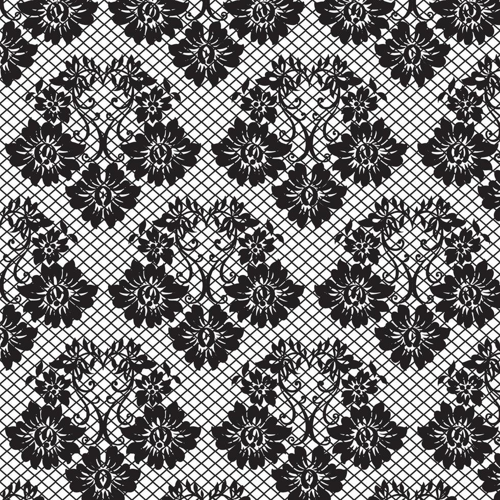 Seamless flower lace pattern 8543660 Vector Art at Vecteezy