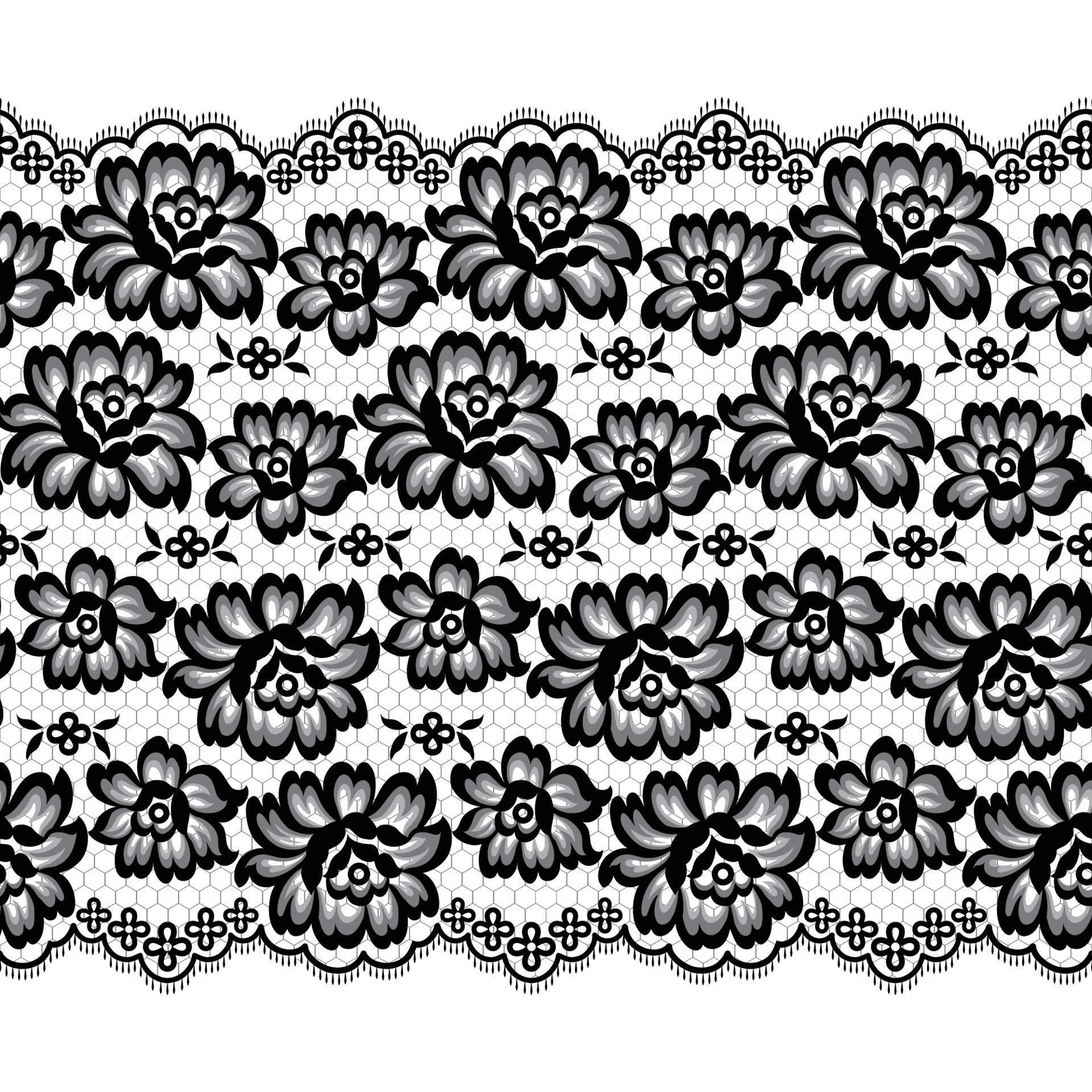 Seamless flower lace pattern 8543662 Vector Art at Vecteezy