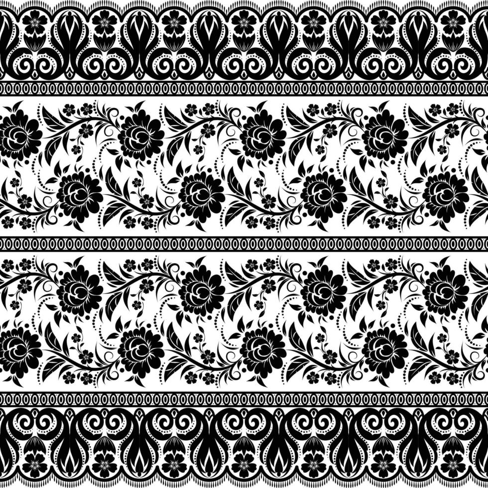 Lace vector fabric seamless pattern