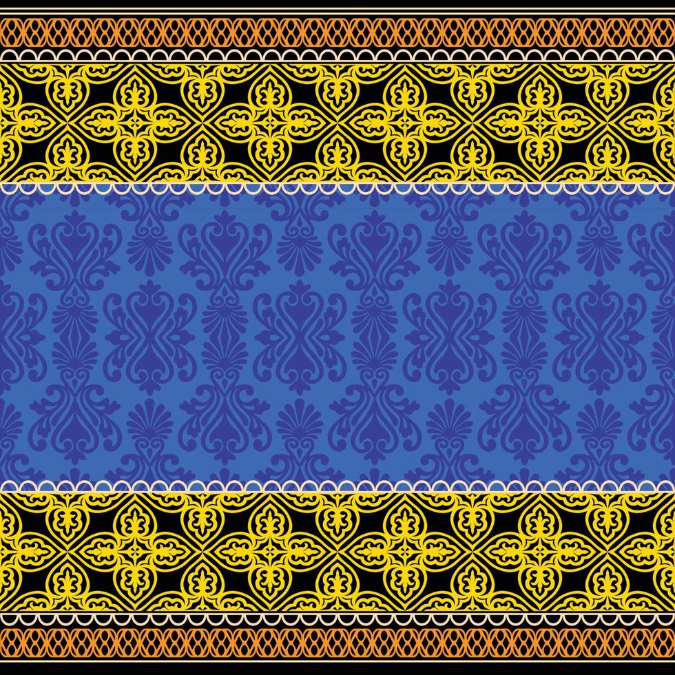 seamless damask pattern vector