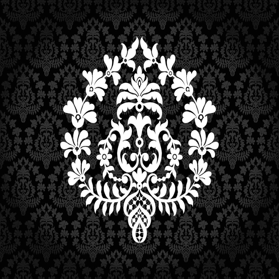 Seamless Damask Pattern vector