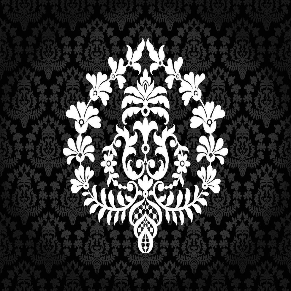 Seamless Damask Pattern vector