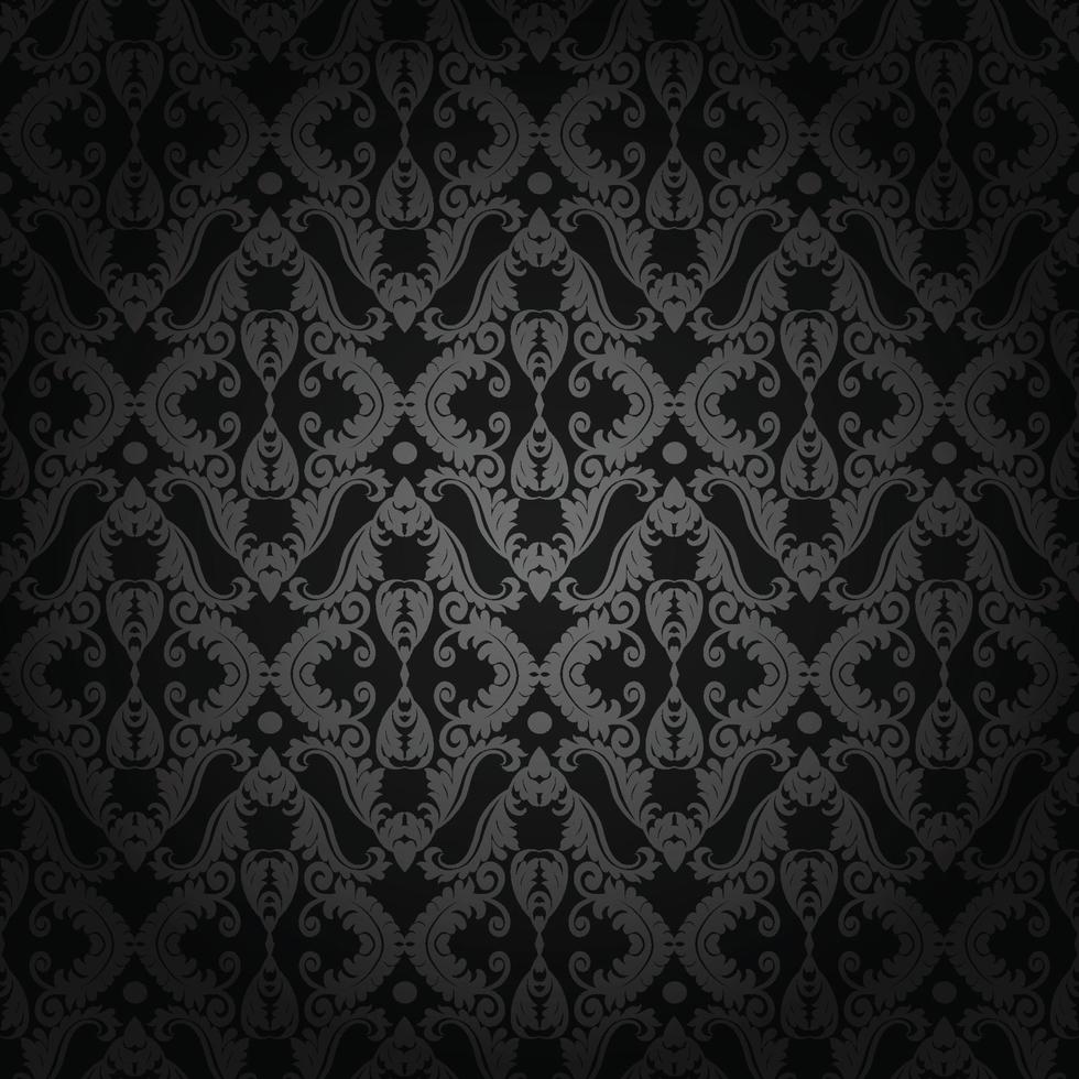 Vector vintage damask pattern design