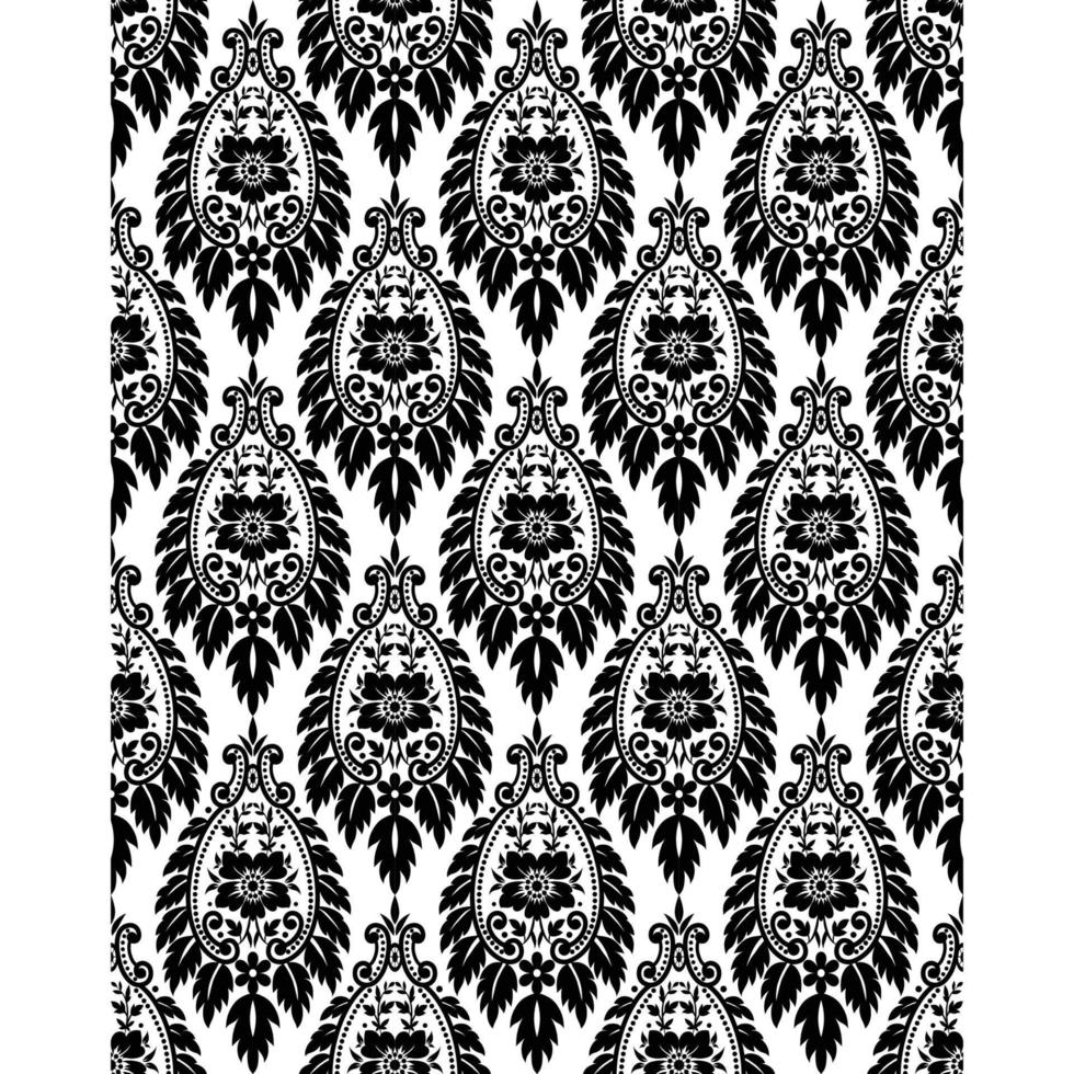 Seamless white floral lace pattern vector