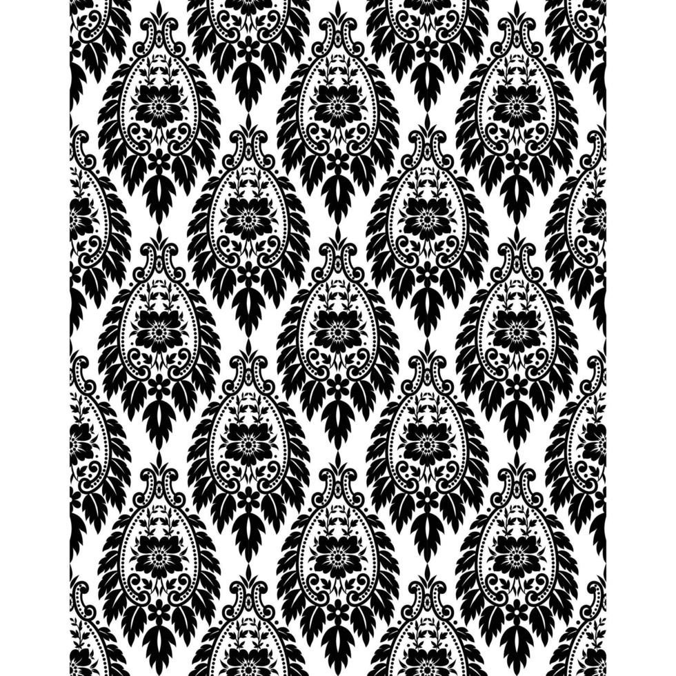 Seamless white floral lace pattern vector