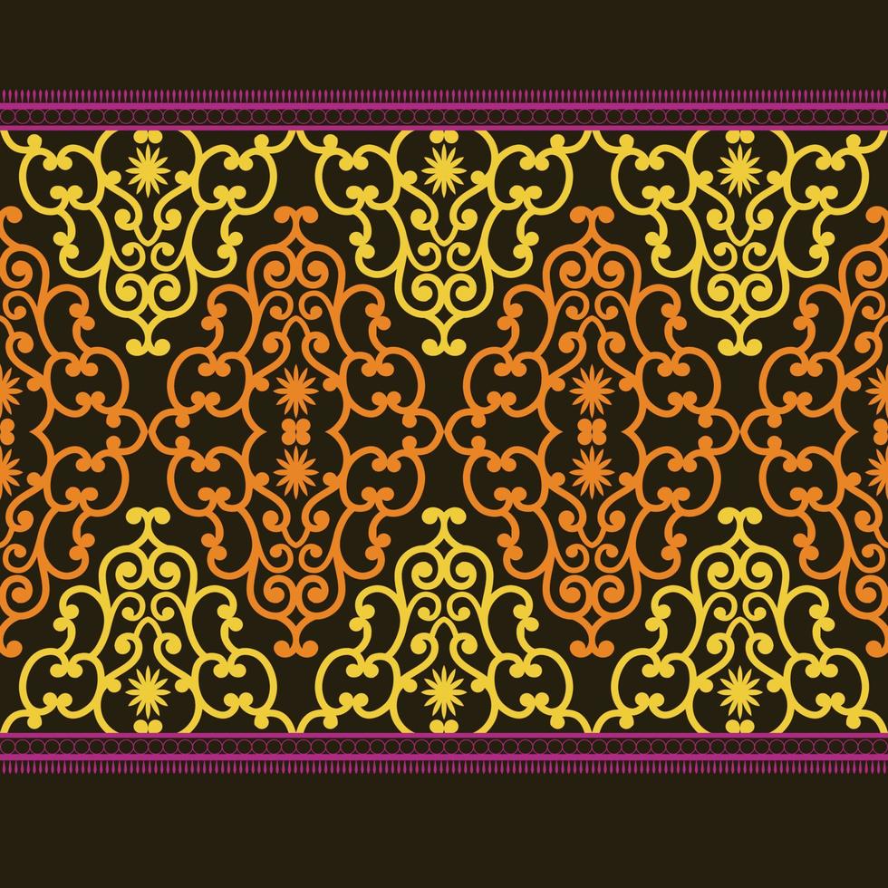 Seamless flower lace pattern vector