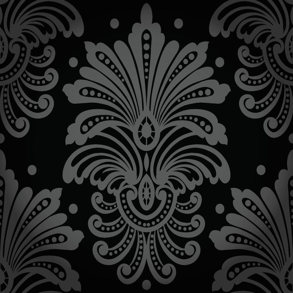 Vector vintage damask pattern design