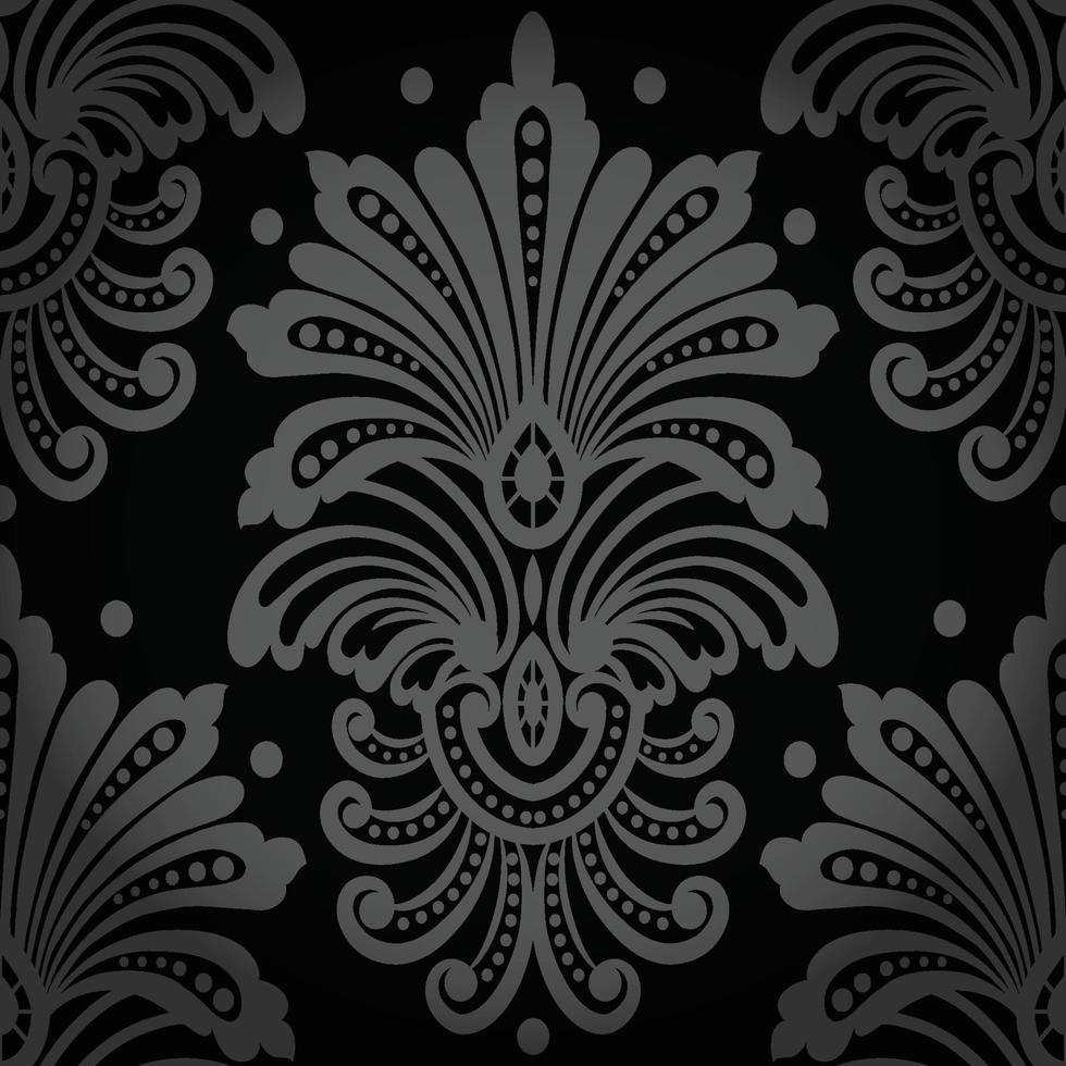 Vector vintage damask pattern design