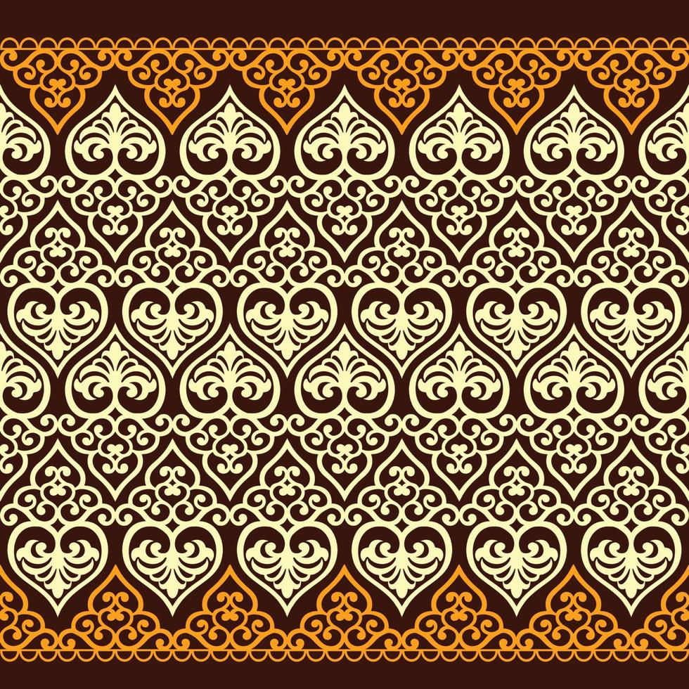 seamless damask pattern vector