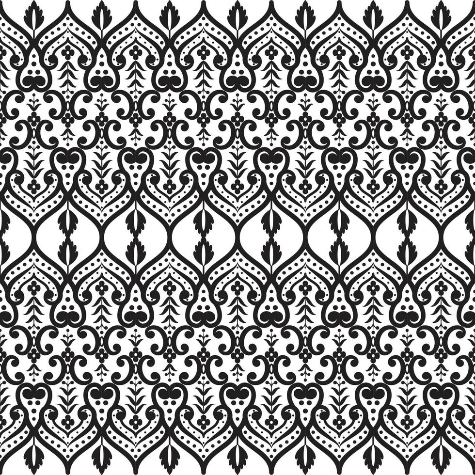 Seamless flower lace pattern vector