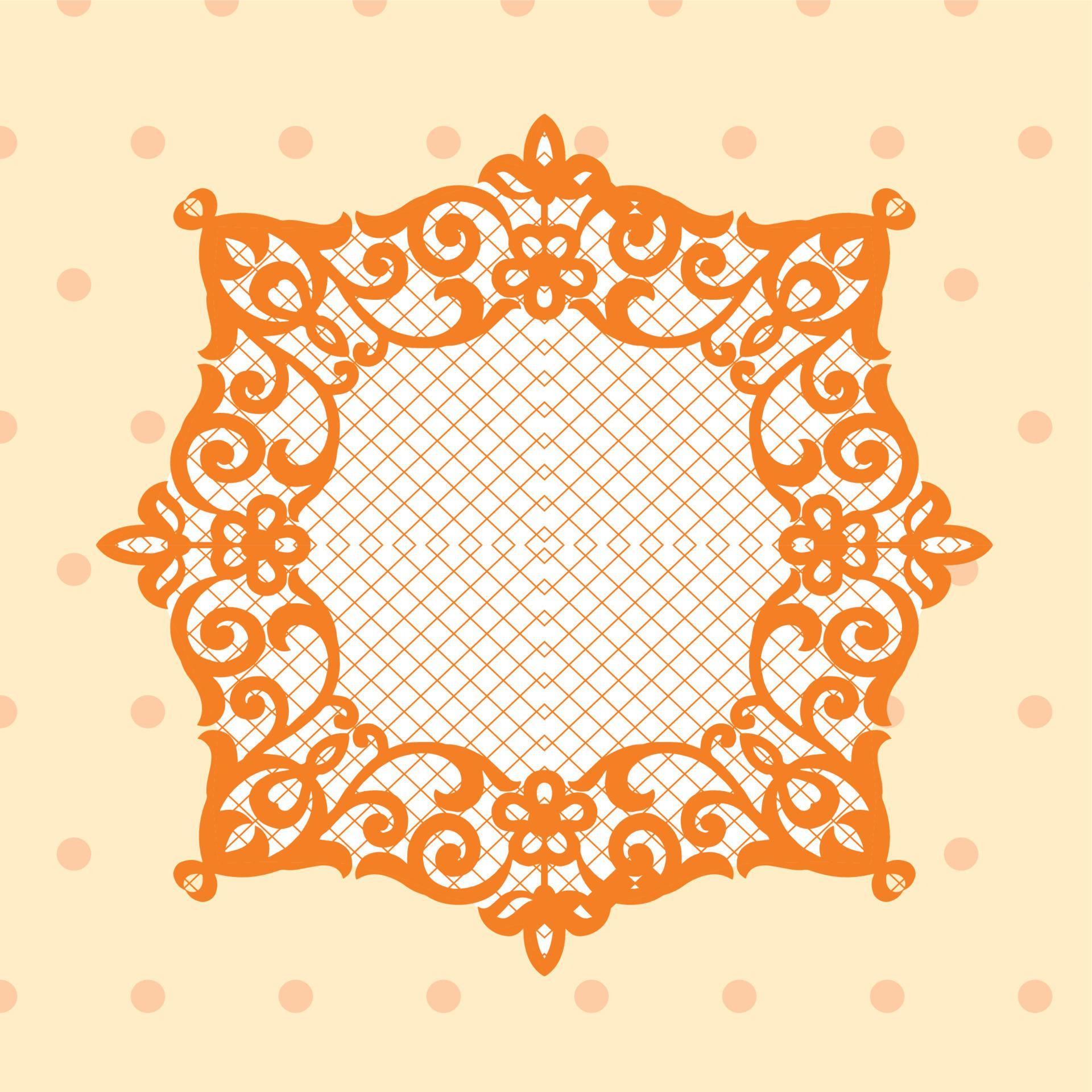 Vector Damask Pattern and Frame 8543860 Vector Art at Vecteezy