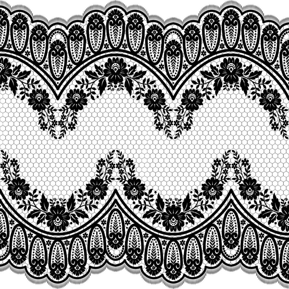 Seamless white floral lace pattern 8543884 Vector Art at Vecteezy