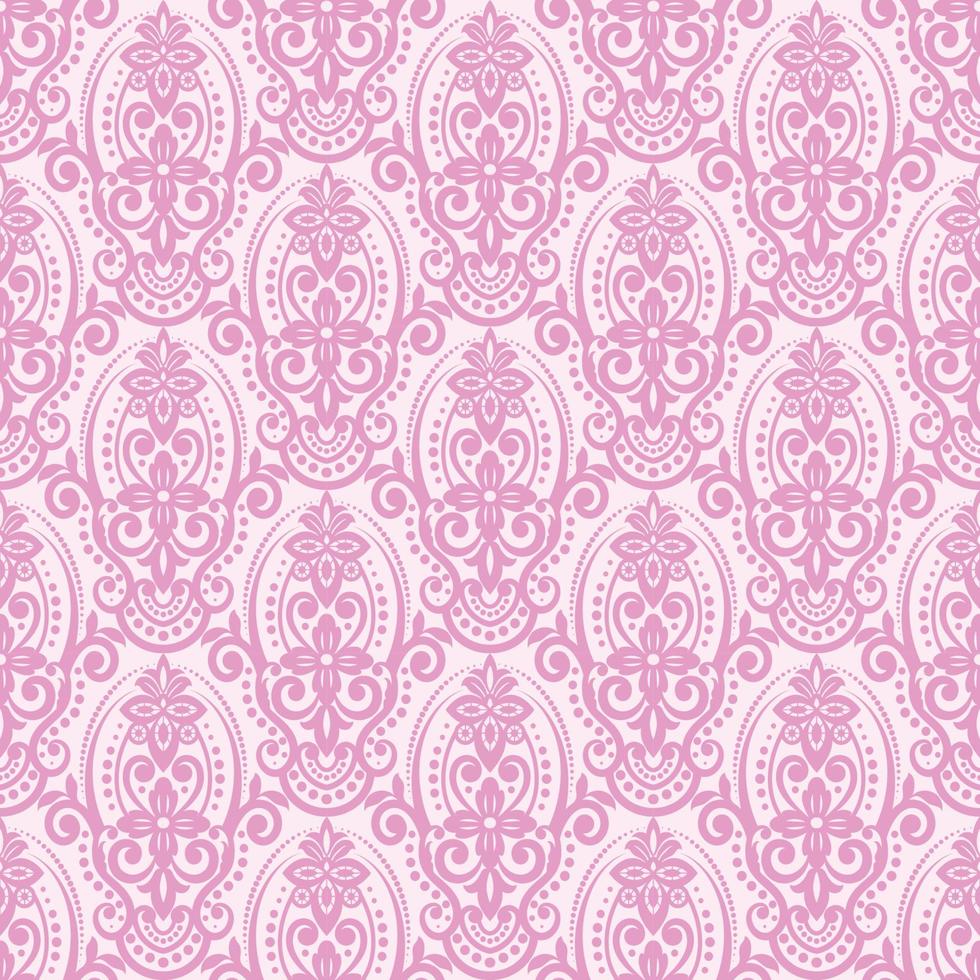 Vector vintage damask pattern design