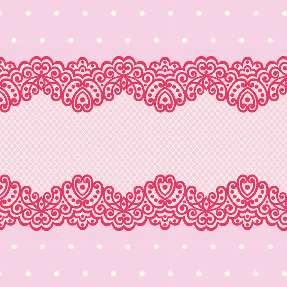 Seamless flower lace pattern vector
