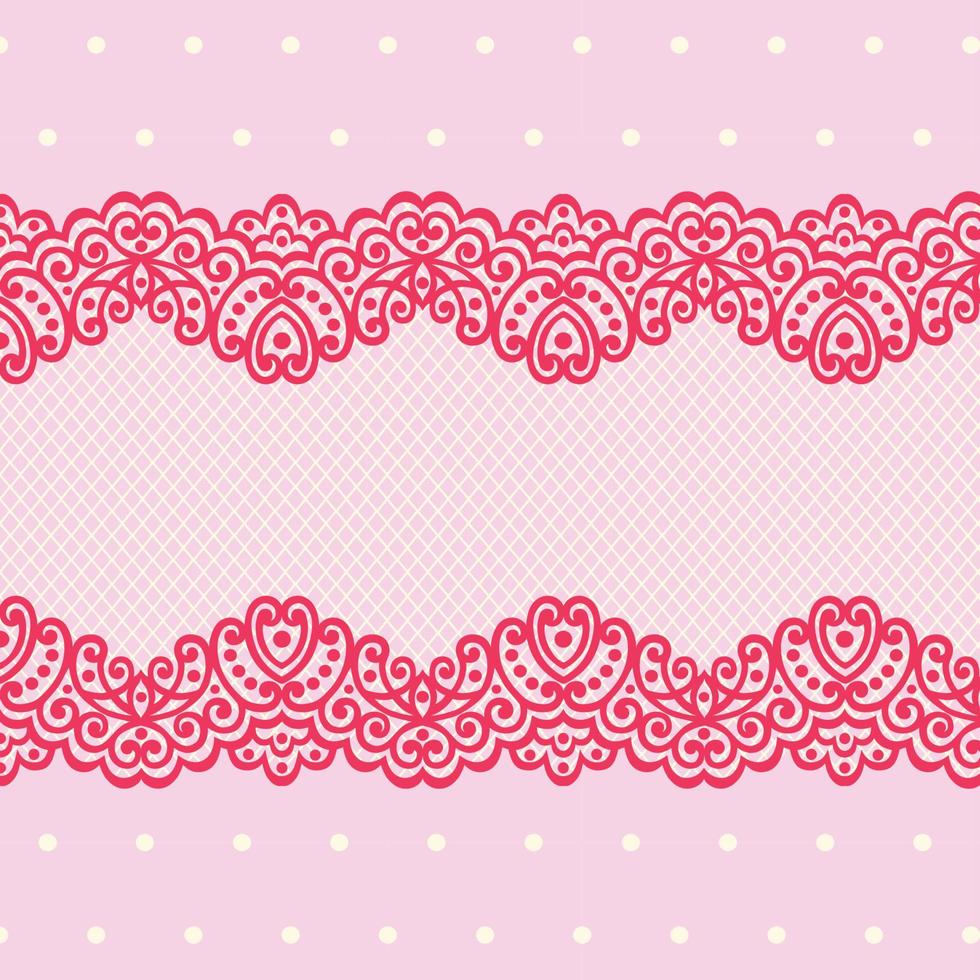 Seamless flower lace pattern vector