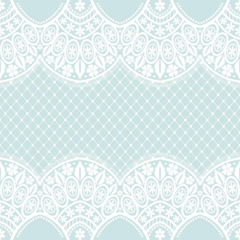 Seamless flower lace pattern vector