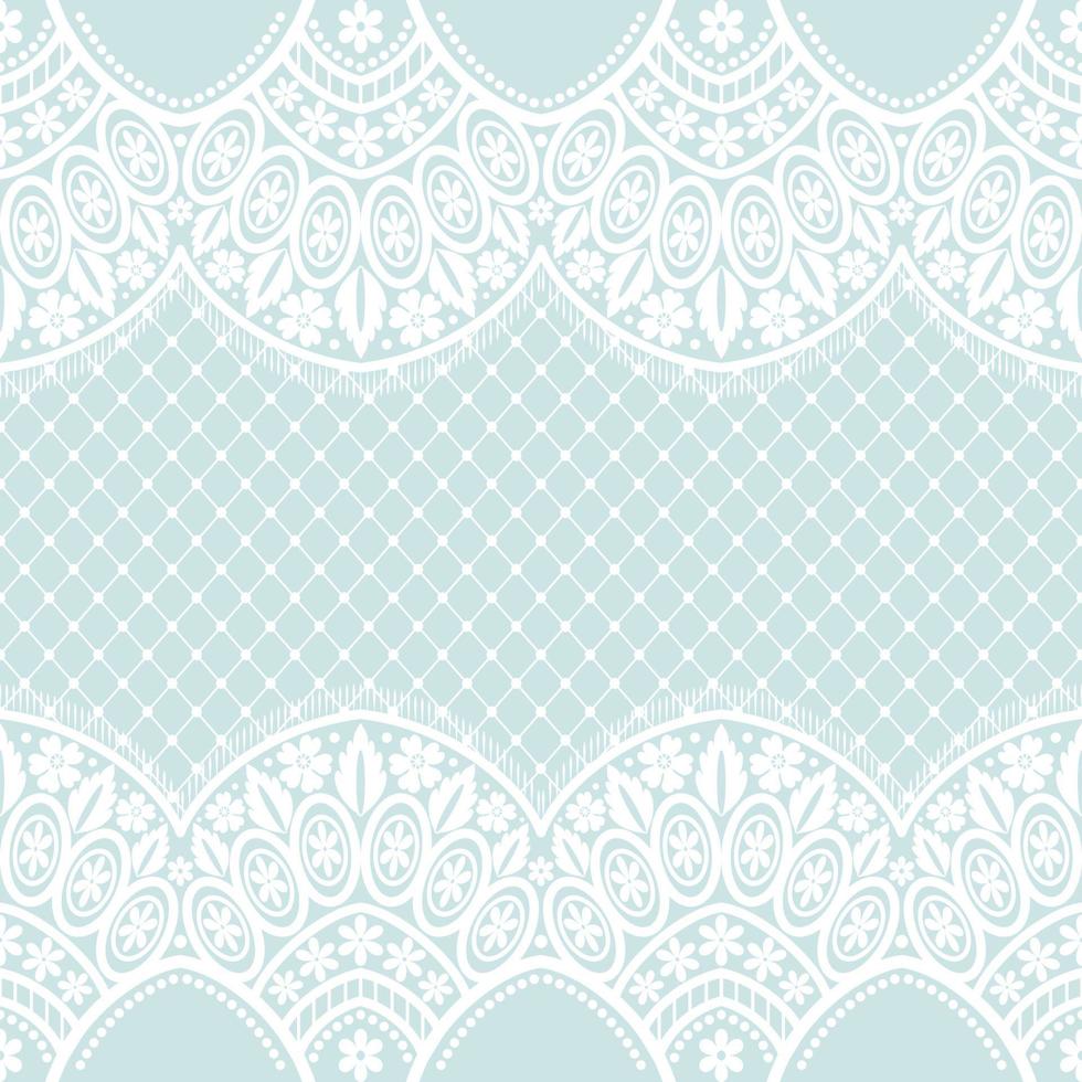 Seamless flower lace pattern vector