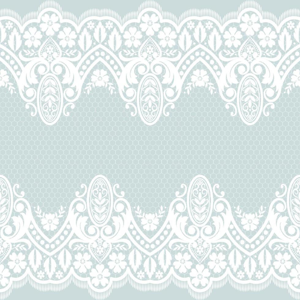 Seamless flower lace pattern vector