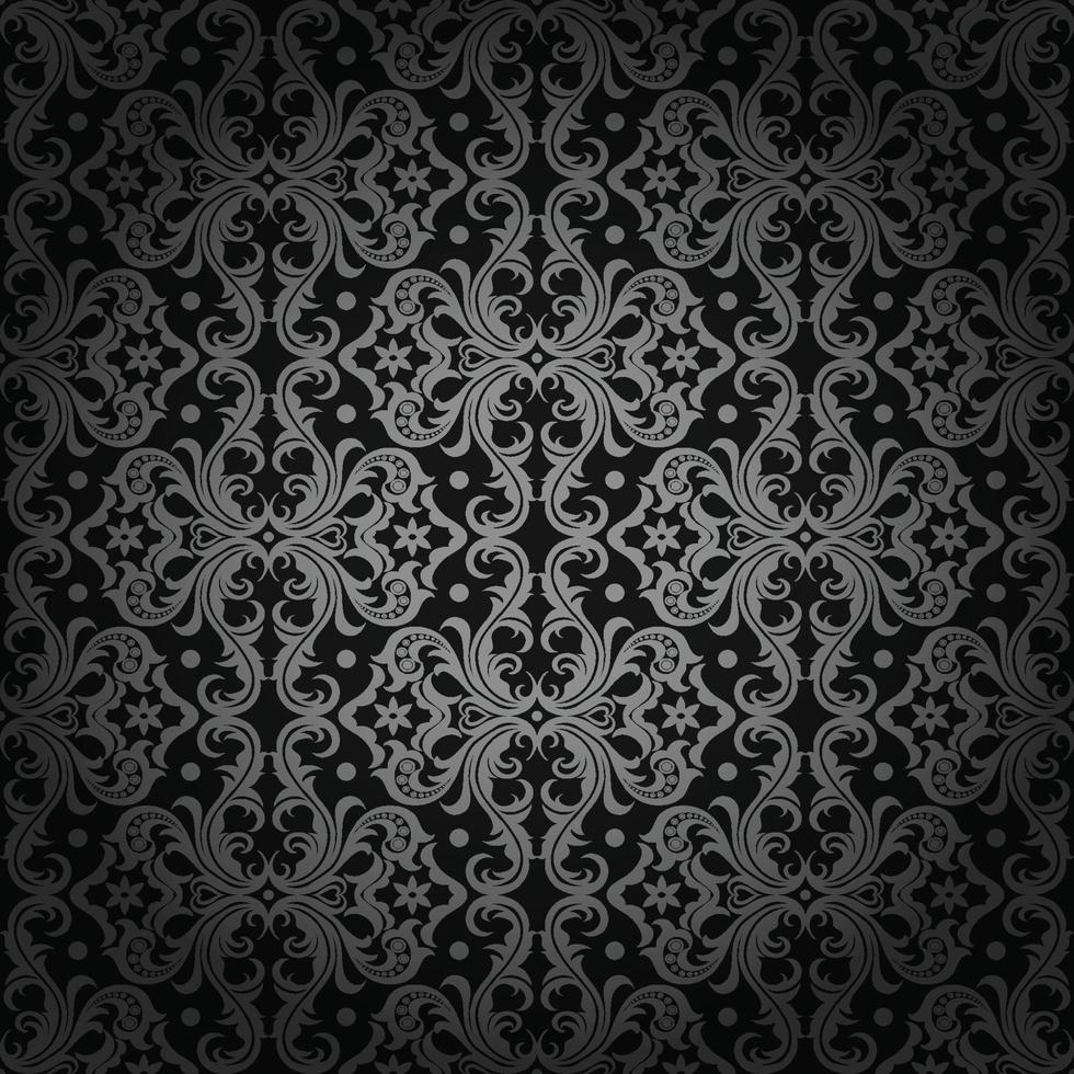 Vector vintage damask pattern design