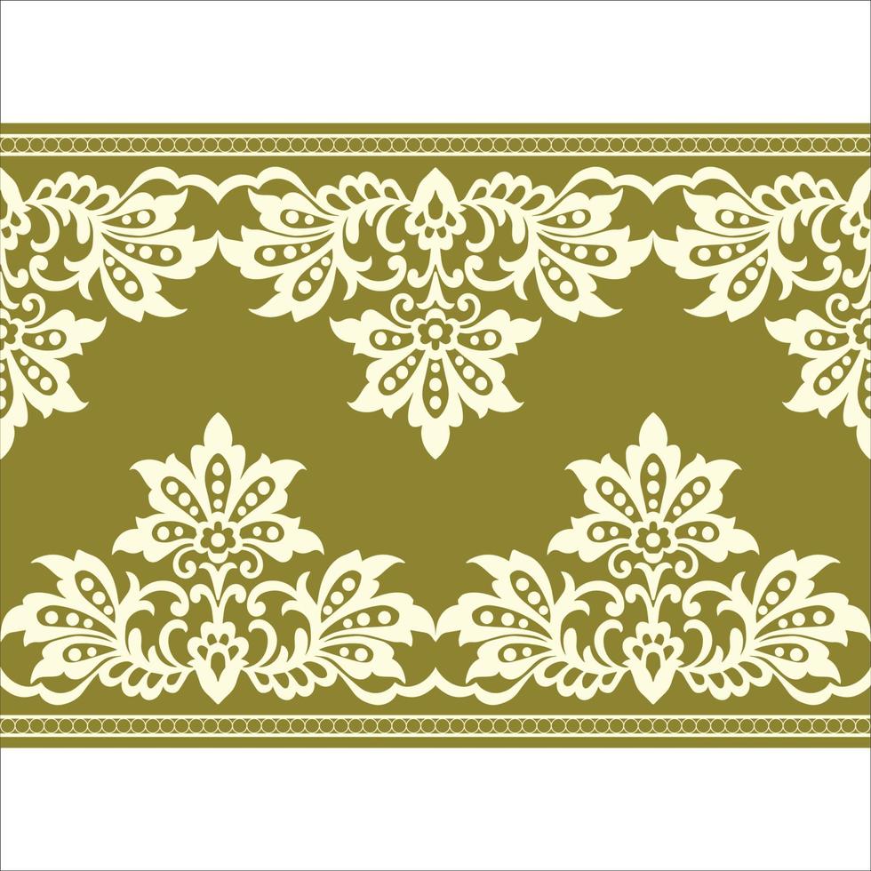 Seamless flower lace pattern vector