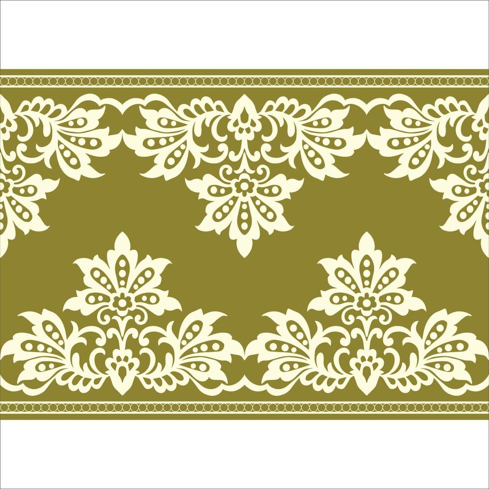 Seamless flower lace pattern vector