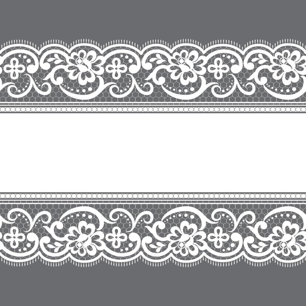 Seamless flower lace pattern vector