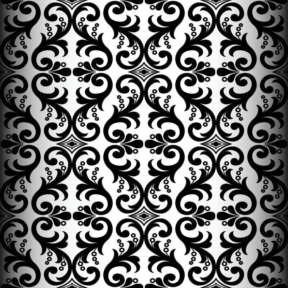 Vector vintage damask pattern design